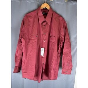 Fubu The‎ Collection Blue Long Sleeve Button Up Shirt Mens XL